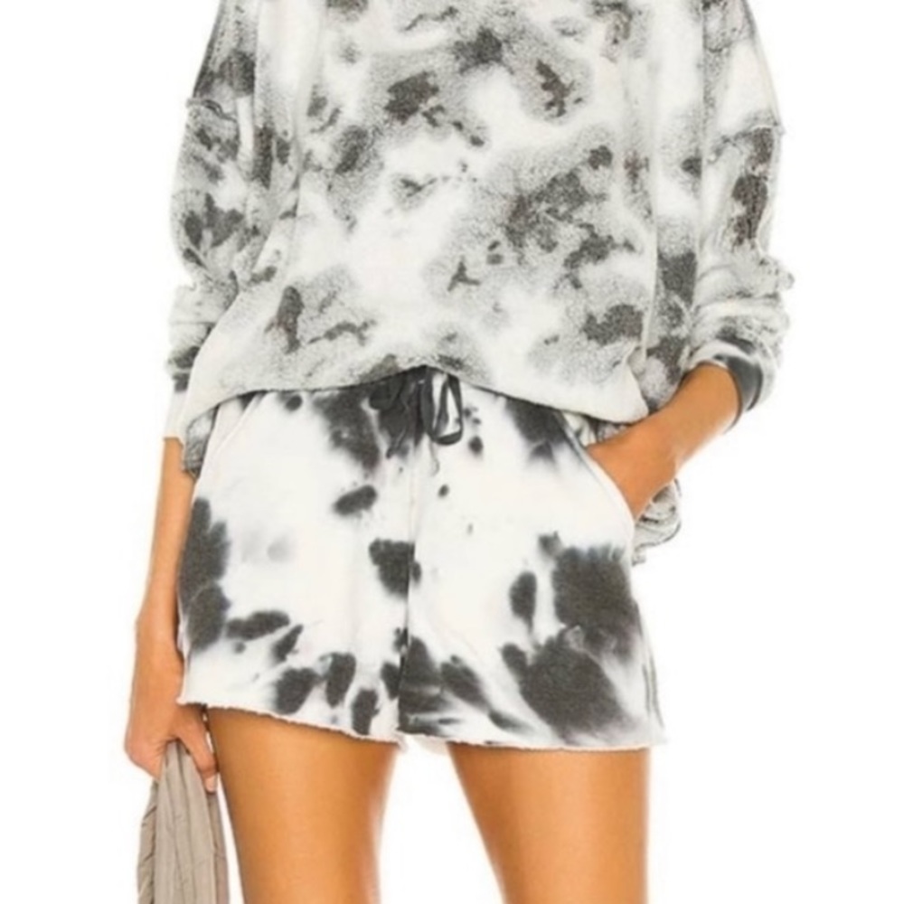 Free People Kelly Washed Tie-Dye Shorts